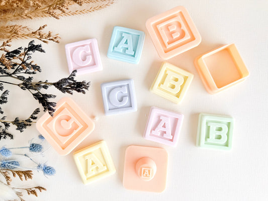 Baby Block Fonts FONTSET Cookie Stamp