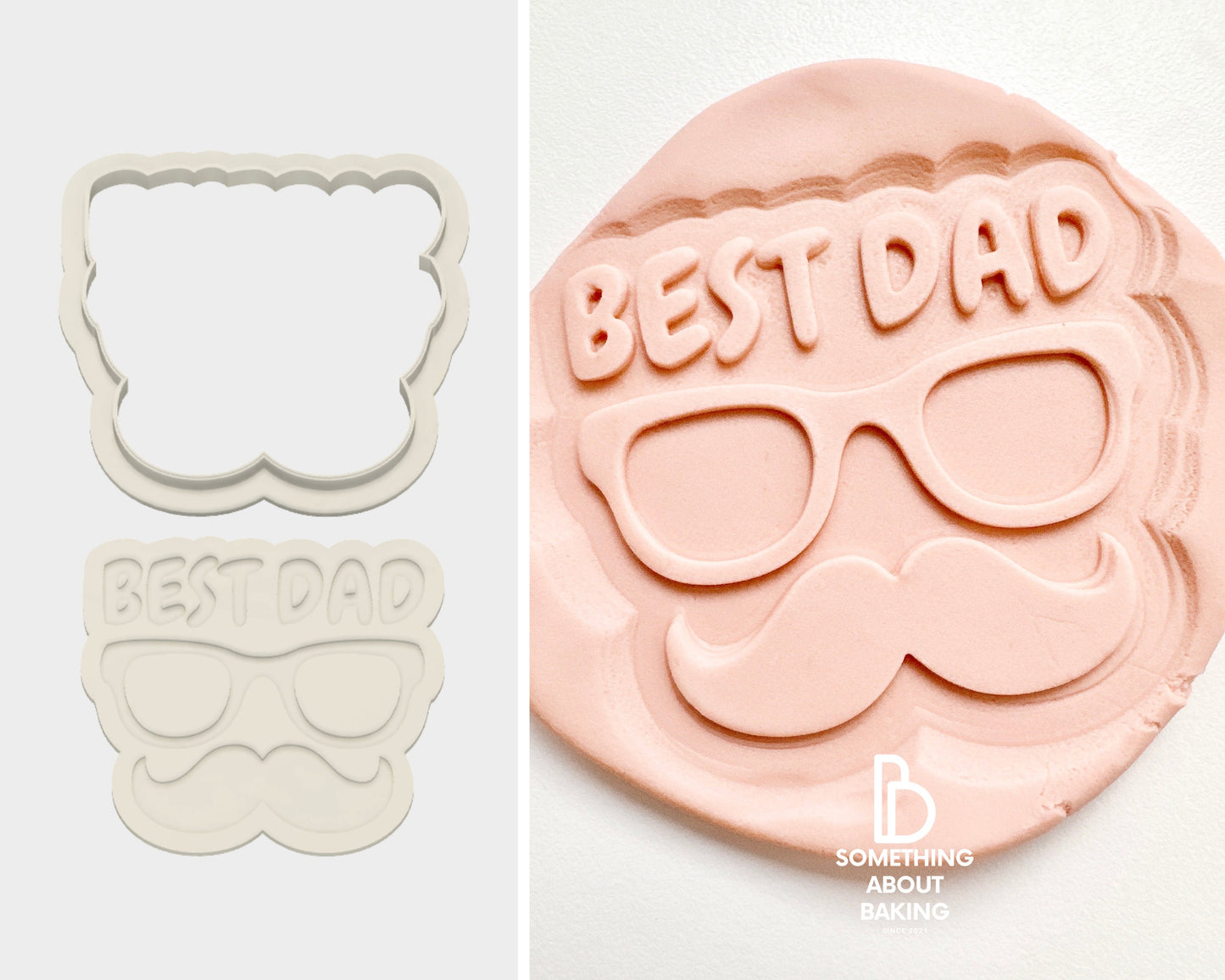 Father's Day Cookie Cutter and Debosser