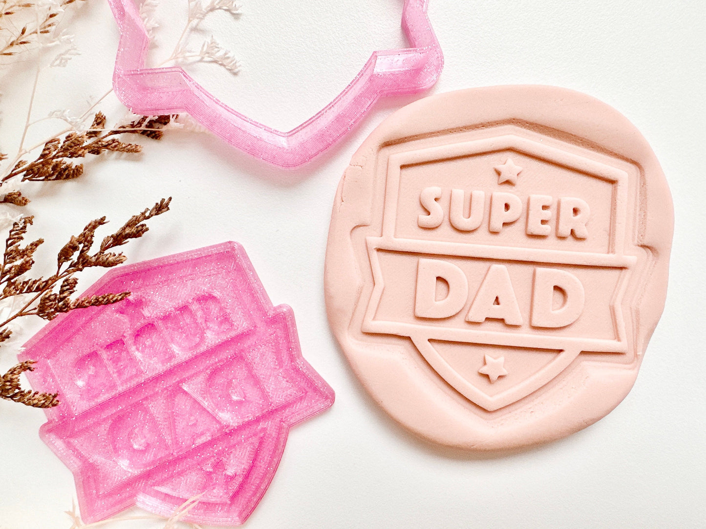 Father's Day Cookie Cutter and Debosser