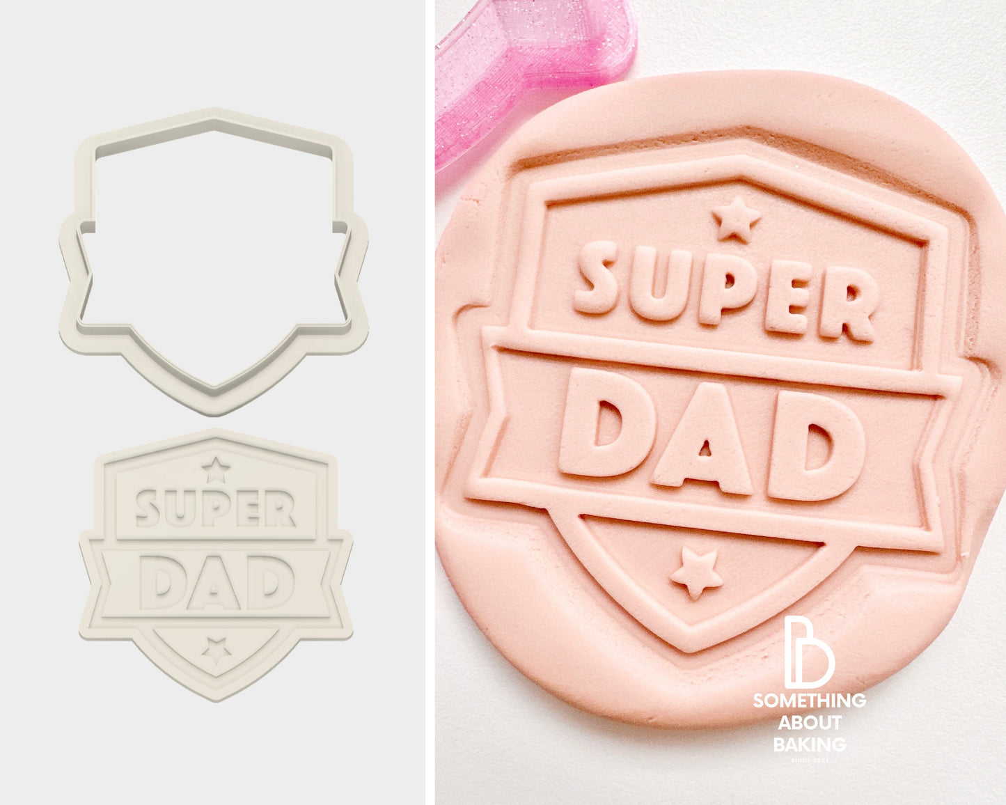 Father's Day Cookie Cutter and Debosser