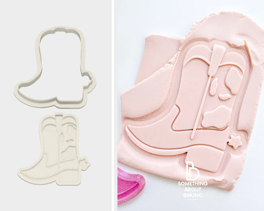 Cowboy Boot Cookie Cutter and Debosser